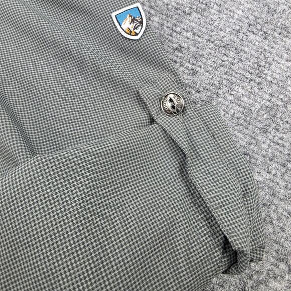 Kuhl Shirt Mens XL Gray Long Sleeve Button Up Vented Roll Tab Hiking Outdoor - Picture 9 of 16